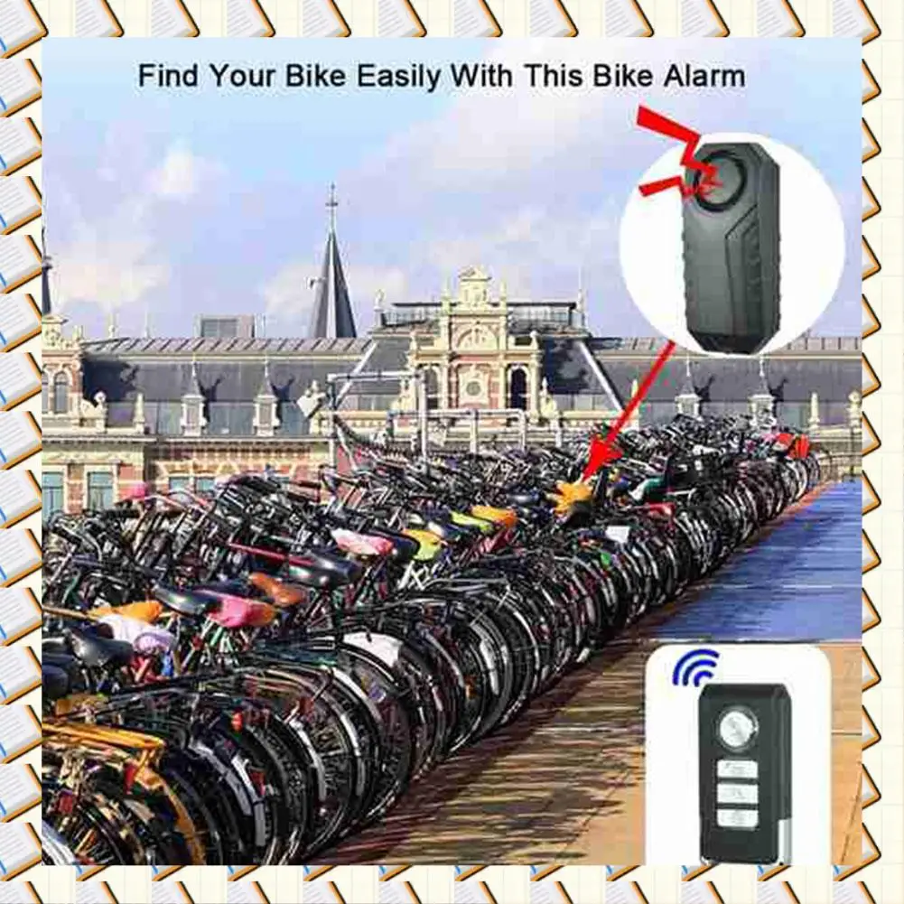 A14M moto vélo alarme antivol vélo alarme de sécurité 113DB alarme de voiture électrique étanche sans fil