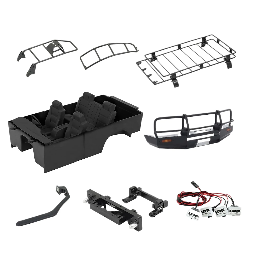 Decorazione in plastica RC Car Shell Decorazione interna per 1/10 RCRUN LC80 RC Car Part Accessori auto RC Parti di ricambio