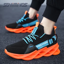 Mens Walking Shoes - Slip On Tennis Running Shoes Memory Foam Lightweight Work Sneakers for Indoor Outdoor Gym