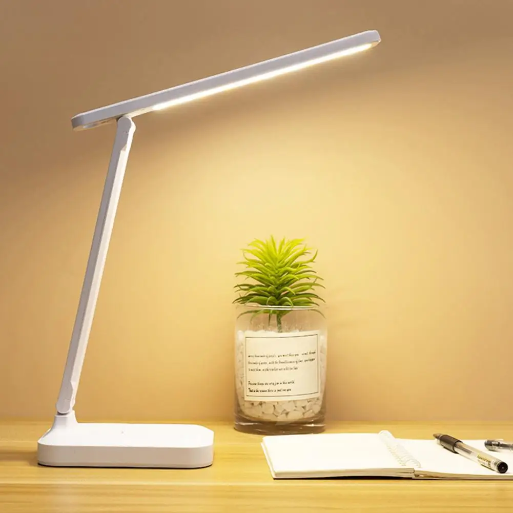 Convenient LED Reading Lamp 180-Degree Rotatable Eye Protection Rechargeable Dimming LED Light Bedroom Study Desk Lamp