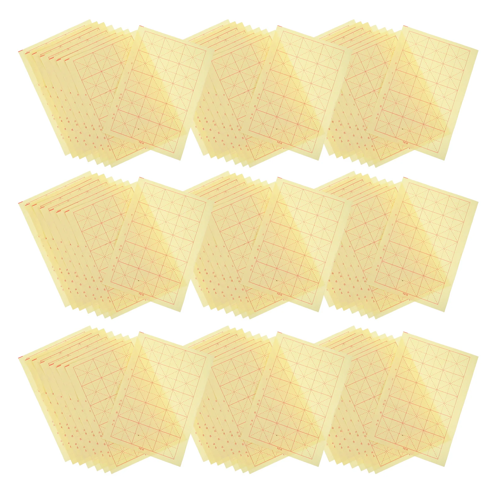 

200pcs Calligraphy Practice Paper Sheets Chinese Xuan Rice Paper With Grids For Beginners Ideal For Home School Art Craft