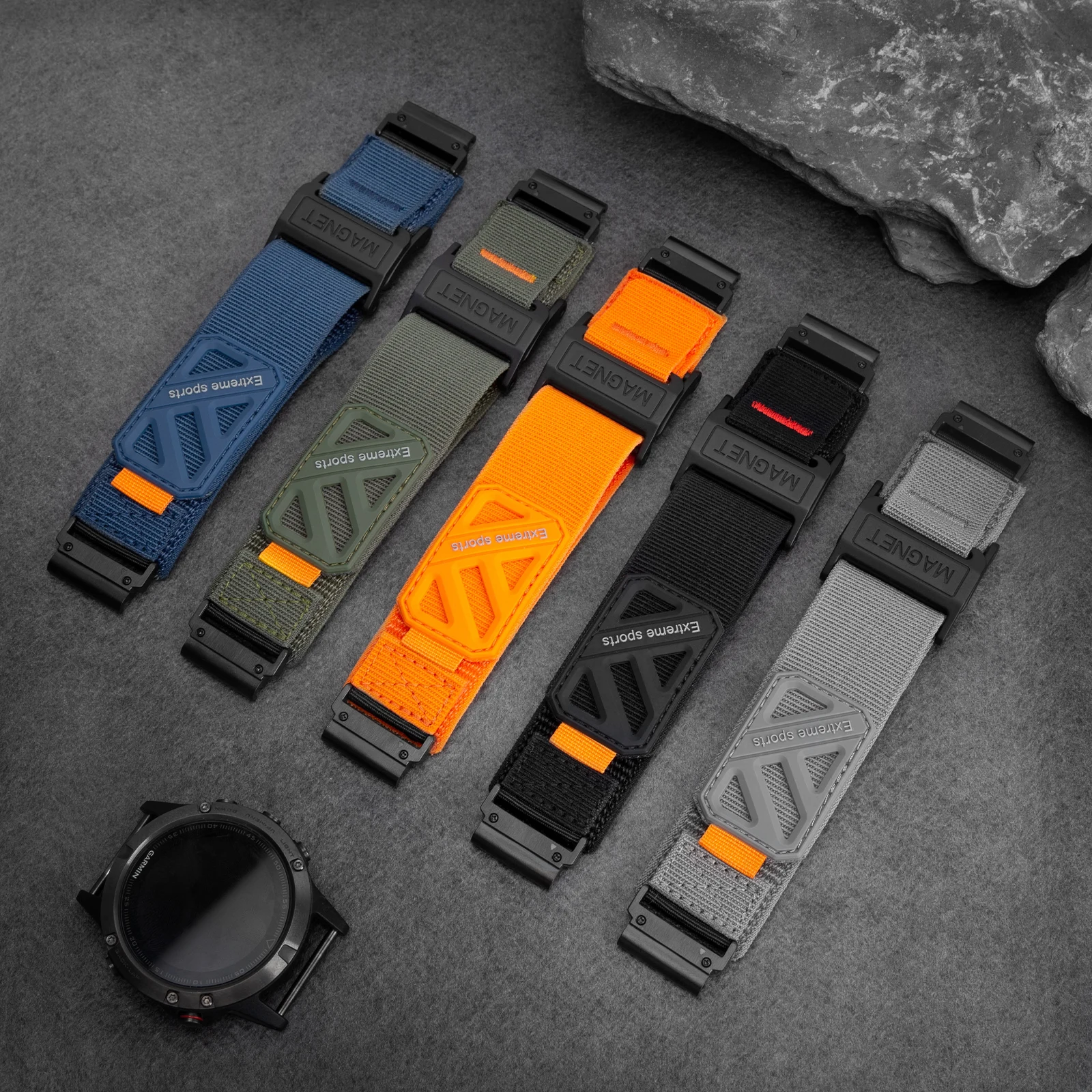 Nylon watch strapfor Garmin Instinct Watch Bands 26mm 22mm erunner/Instinct/Quatix/fenix/Enduro/tactix/Descent/epix pro/Foretrex