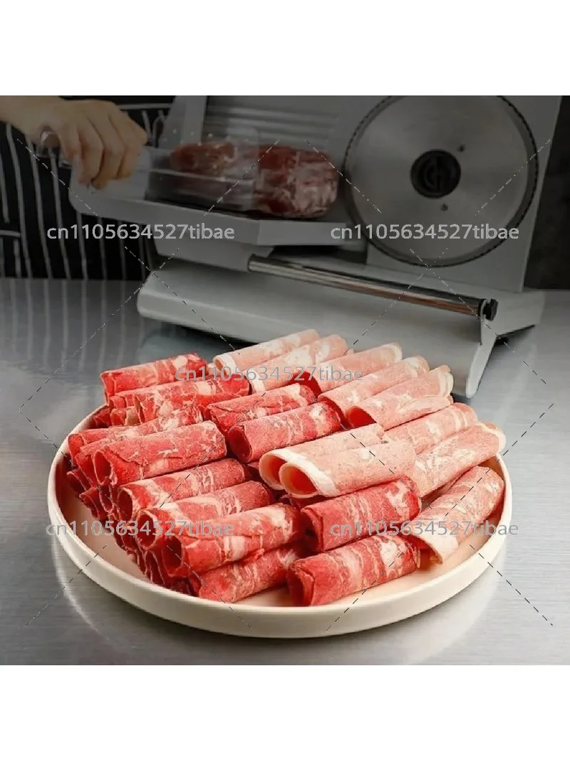 Electric Frozen Meat Slicer for Beef Lamb Roll Commercial Cutting Tool Efficient Fast Labor Saving