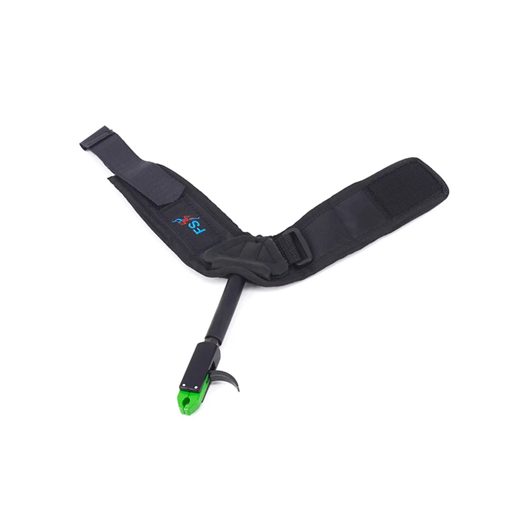 

Caliper Release Aid Adjustable Wrist Strap 360 Degree Swivel Head Auto Closure Compound Bow Hunting Archery Caliper Release