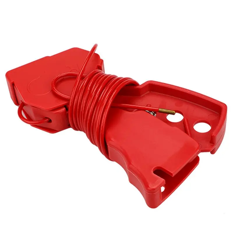 Adjustable Cable Lock 2 Meters Stainless Steel Nylon Safety Lock - Design, High Temperature Resistance, Industrial Use