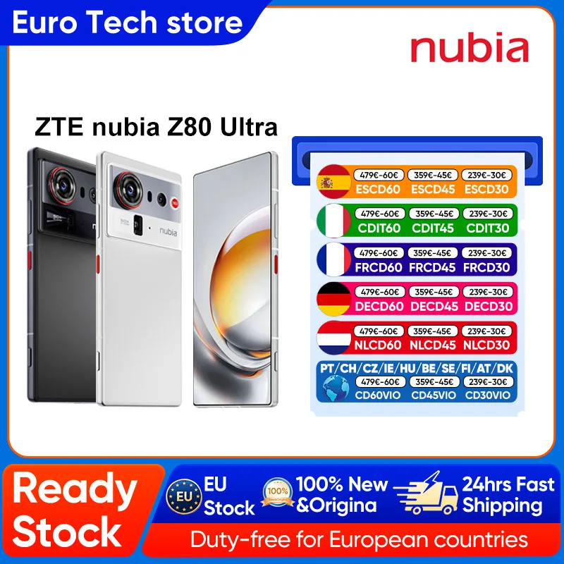Nuevo ZTE nubia Z80 Ultra 5G Smartphone Versión Global Snapdragon 8 Elite Gen 5 7200mAh Pantalla OLED de 6.85'' 144Hz Carga Rápida de 90W