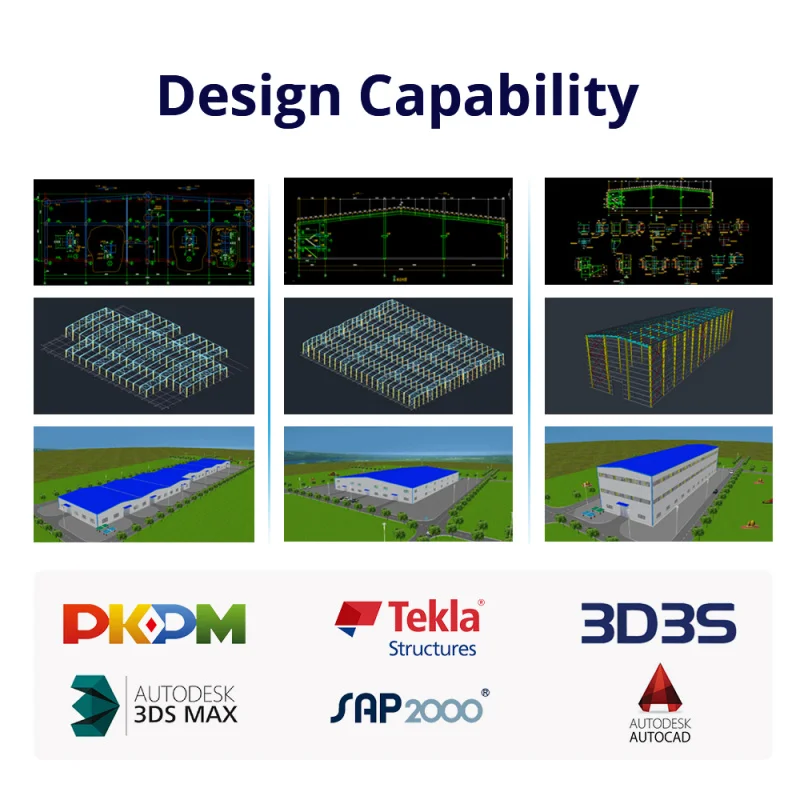 custom.Stock House Entrepot Prefabrique Prefabricated Warehouse Metal Construction