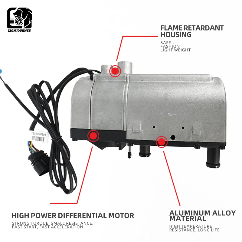 Calentador de Agua Diésel de Alta Calidad y Bajo Consumo de Combustible, 850W-2200W, 12V, Calentador de Estacionamiento para Camiones, Autocaravanas, Sistema de Calefacción Hidrónico