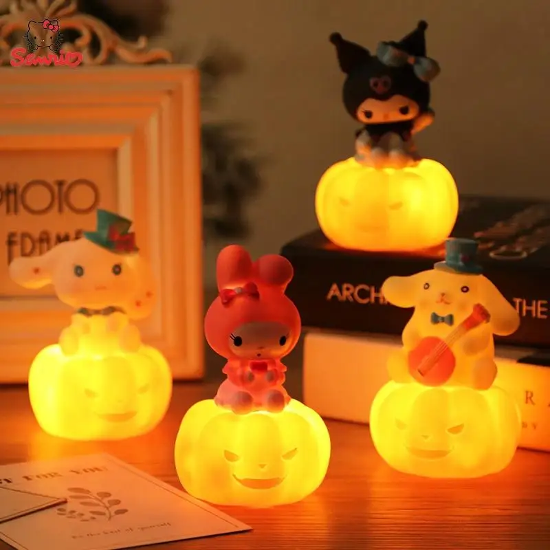 

Anime Sanrio Kuromi Pumpkin Night Light Kawaii Cinnamoroll My Melody Pompompurin Christmas Toy Decor Childen Party Birthday Gift