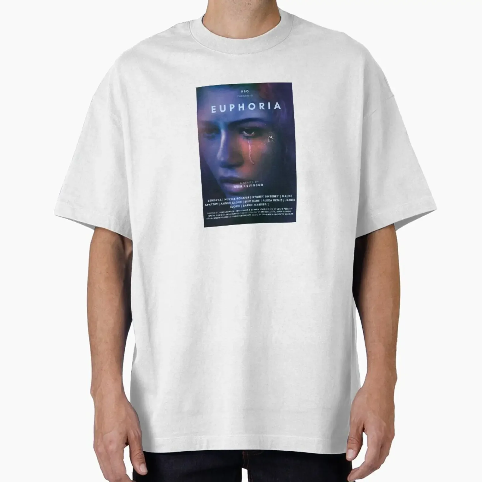 Affiche de la série télévisée EUPHORIA ZENDAYA, conçue et vendue par mikceys, haut vintage délavé pour un usage quotidien, légèrement respirant et extensible