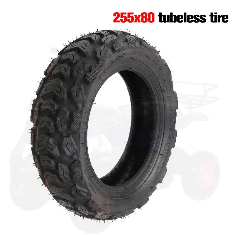 255x80 Tubeless Reifen 10x3,0 80/65-6 für VSETT 10+ NULL 10X Kaabo Mantis Inokim OX 10 Zoll Elektroroller
