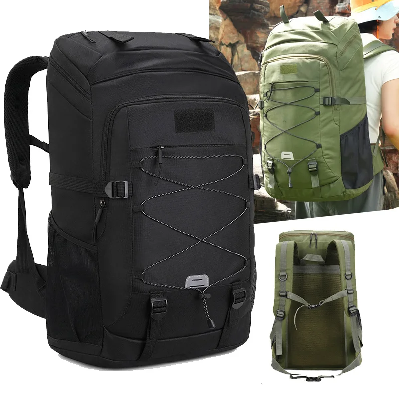 

Men's Tactical Camping Backpack Outdoor Hiking Travel Climbing Trekking Knapsack Laptop 60L Large Mountaineering Climbing Bag