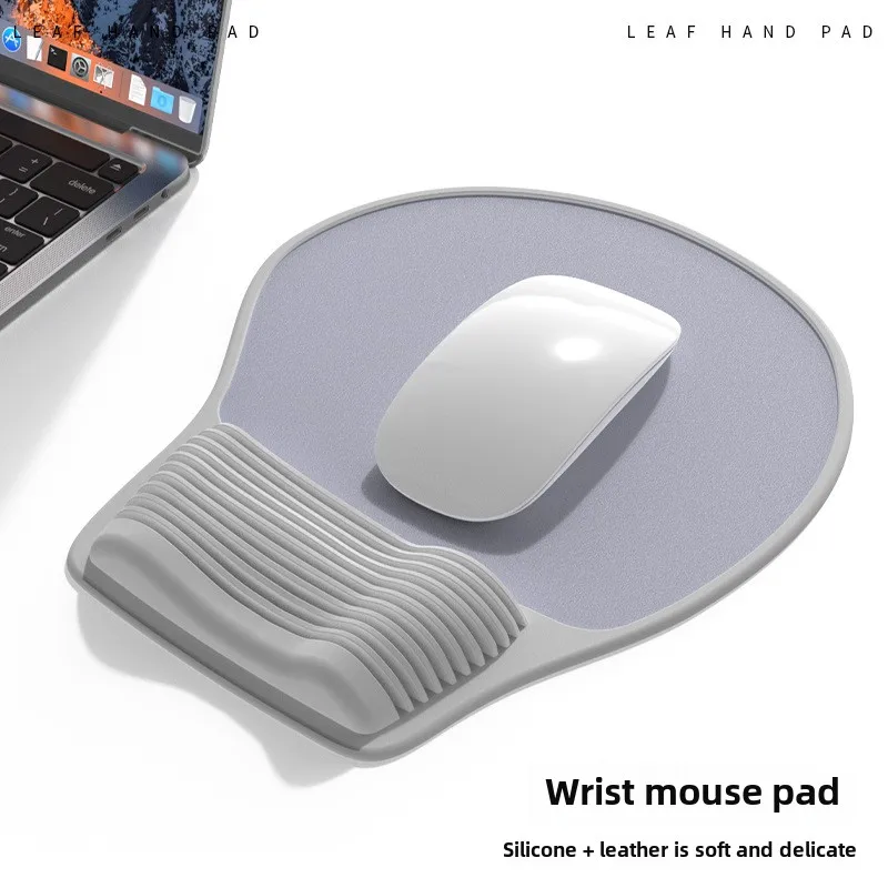Mouse Pad with Wrist Rest Pad Ergonomic Anti-slip Silicone Base Gaming Accessories Support Computer Silicone Mouse Pad