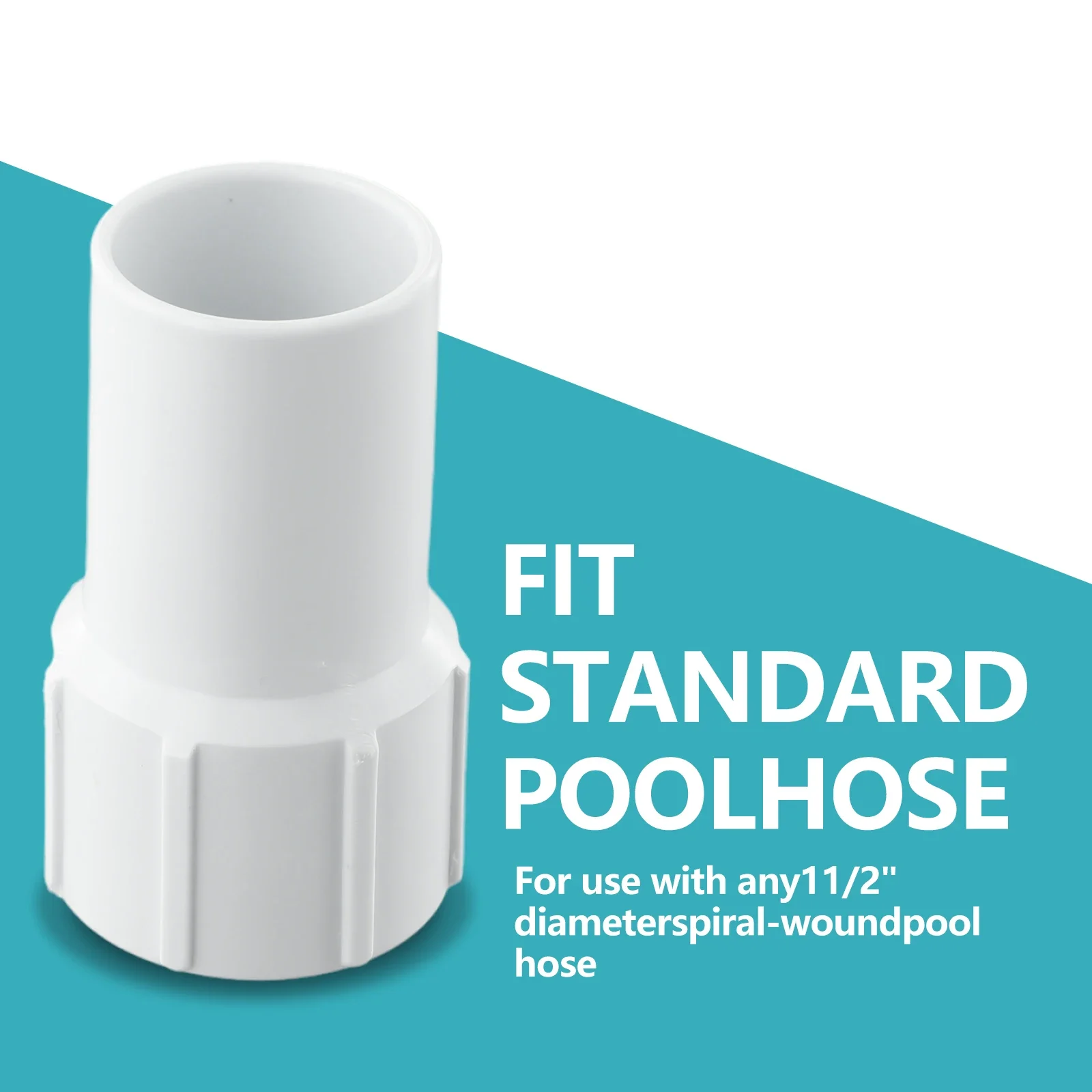 Pool Hose Hose Sleeve Vacuum Hose White Wound Pool Hose Pool Vacuum Threaded Cuff Cuff Pool Replacement Hose Sleeve