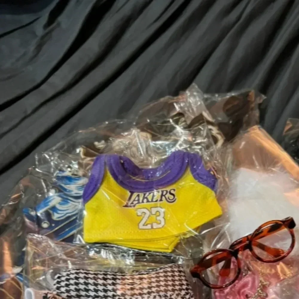Ubranka dla 17cm Labubu, koszykarza, kawaii, mini pluszowa lalka, ubranka dla lalek, urocze ubranka dla sportowców, akcesoria dla lalek-idolów, prezenty urodzinowe