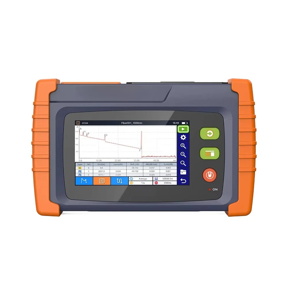 

Оптический рефлектометр OTDR 1310/1550/1625 нм, тестер кабеля с 7-дюймовым экраном, оптический рефлектометр для оптоволокна QX43