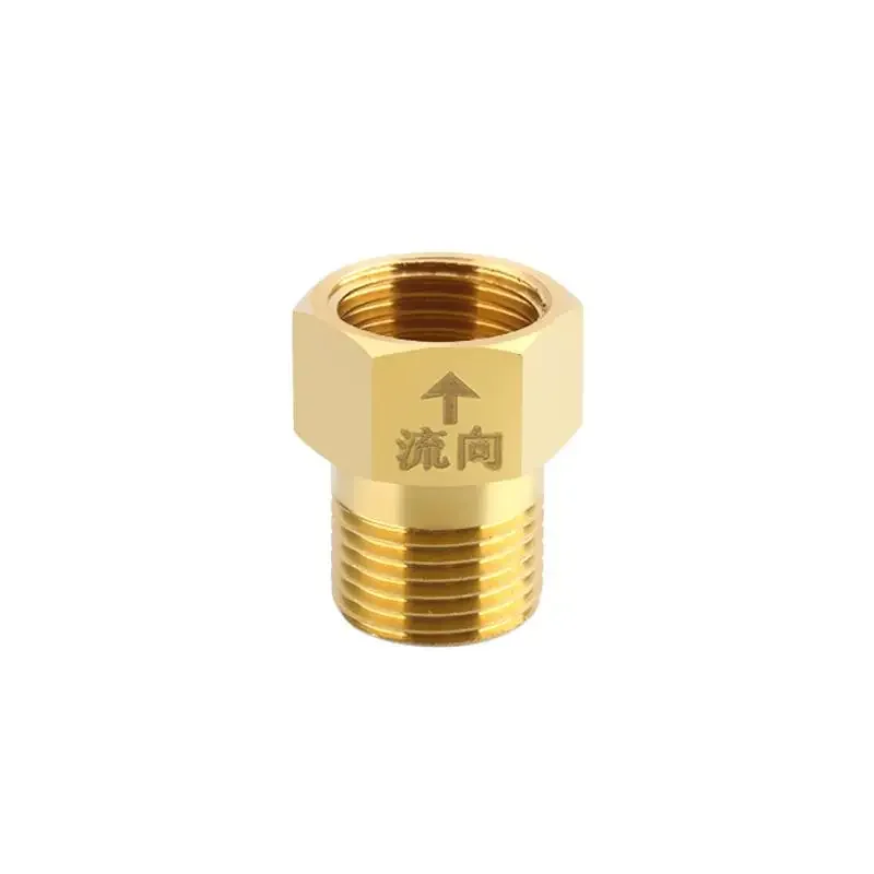 

1 Piece 1/2'' 3/8'' Inner Outer Wire Brass Copper Connector Anti Back Flow One Way Water Pipe Fittings Adapter