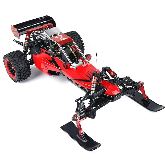 Snow Ski Kit Fit for 1/5 Gas Rc Baja Spare Parts Sledge Set 85077