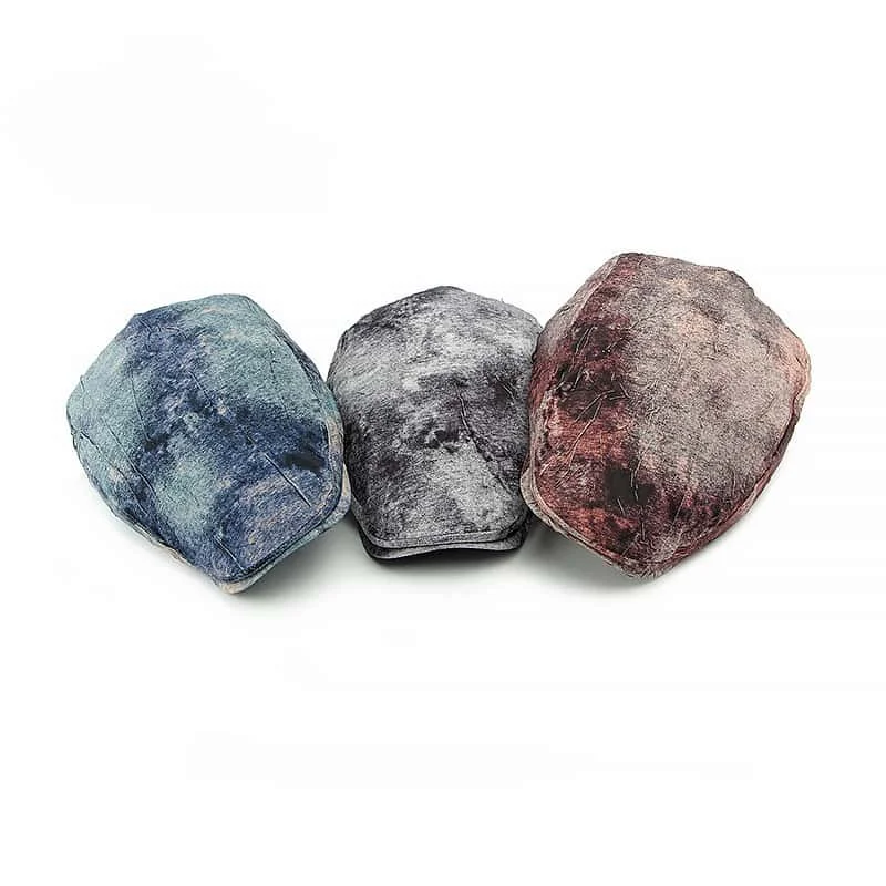 Blue Denim Beret  Unisex Fashion Y2k Girls Baseball Cap Spring Summer Goth Retro Washed Denim Old Print Short Brim Hat for Women