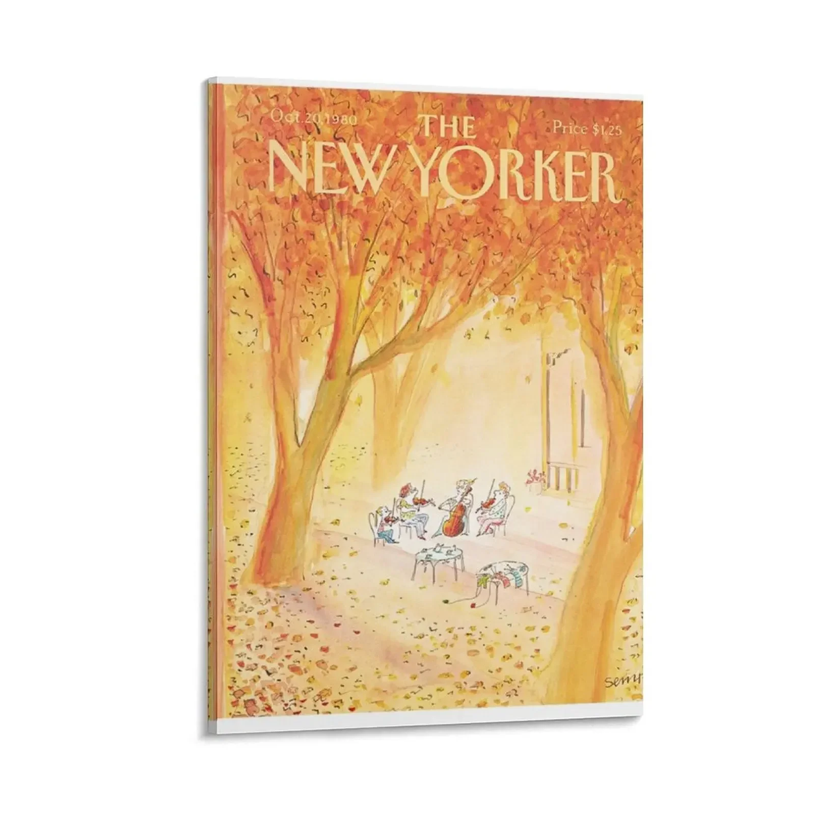

New Yorker October 20th, 1980 Canvas Painting Decorative paintings Decoration wall decorative frames wall room