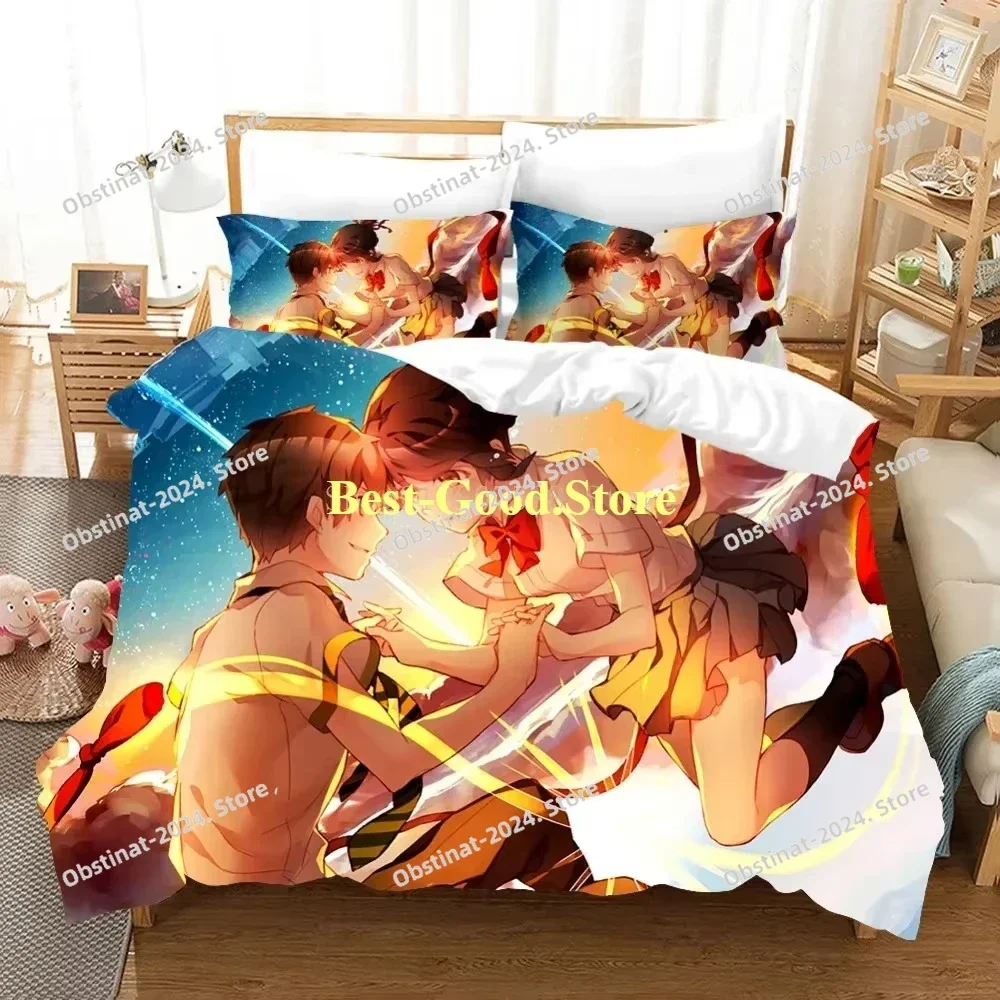 

2025 Hot Your Name Movie Bedding Set Printed Bed Set With Pillowcase Bed Duvet Cover Soft Single Double Queen Super King Size