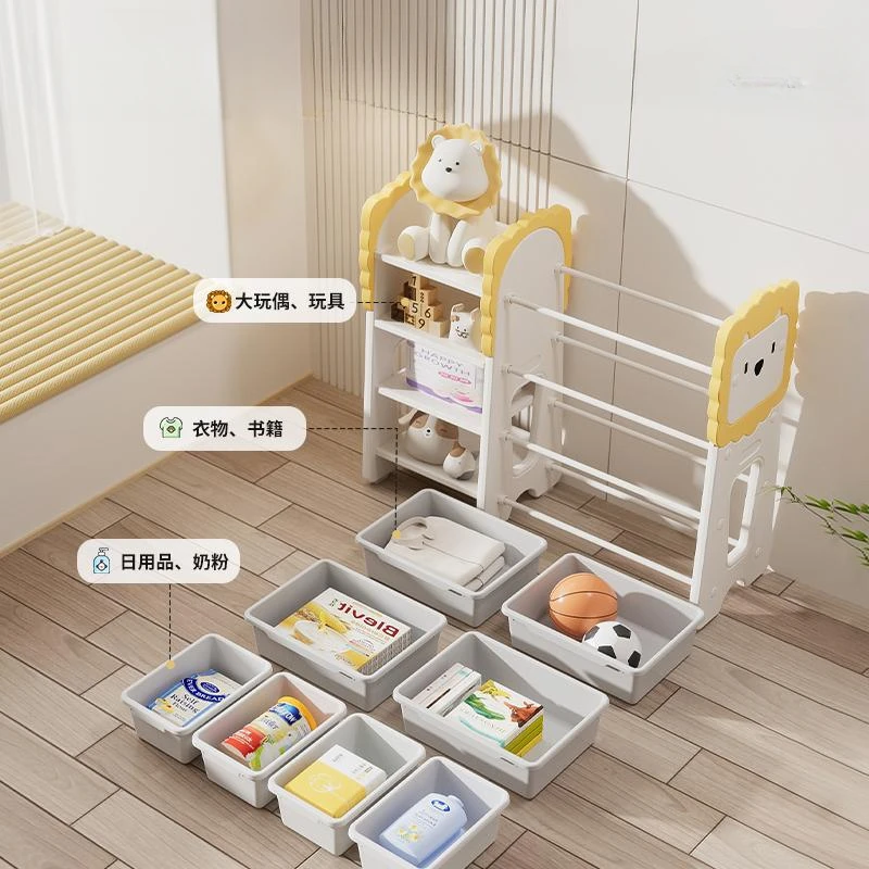 Mobile Children's Bookshelf Floor Storage RackStorage Book Nook Rack Corner Narrow Libreria Scaffale Per Libri Cabinet Organizer
