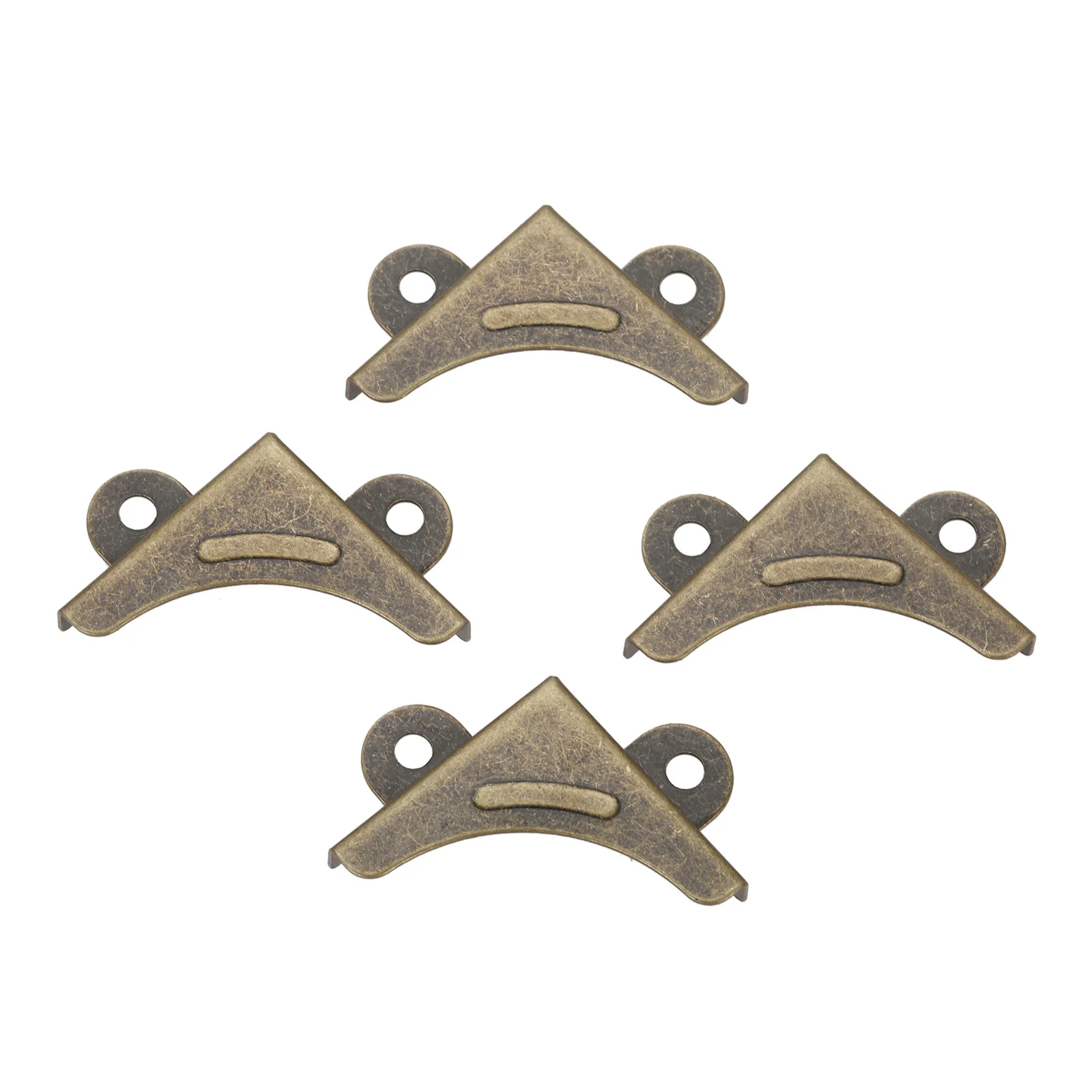 4Pcs 33mm Scrapbooking Photo Album Menu Folder Decorative Corner Protector Metal Corner Brackets Wine Wooden Box Cover Protector