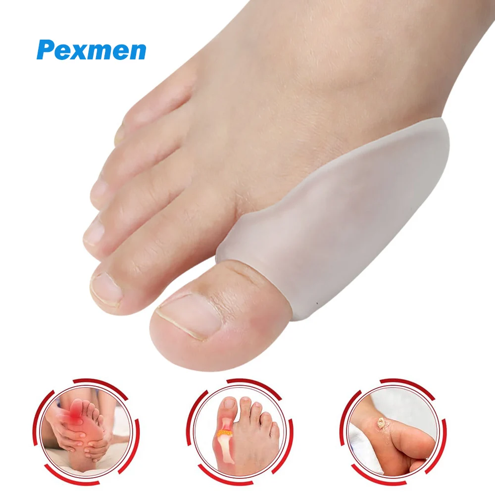 

Pexmen 2Pcs/Pair Bunion Cushions and Protectors Bunion Pads Corrector for Big Toe Relieve Foot Pain from Rubbing and Pressure