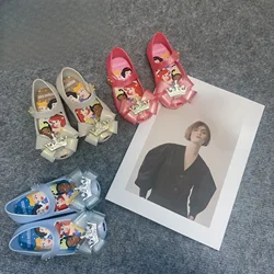 New Disney girls mermaid princess cute Sandals shoes non-slip soft bottom sports shoes for girl gift