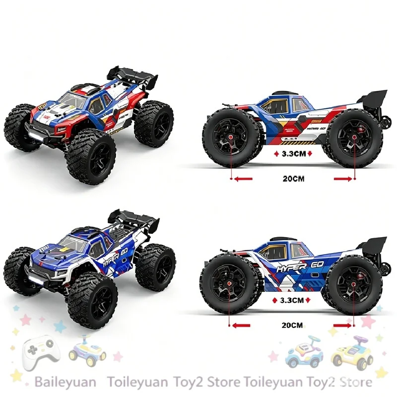 Picture 5: Mjx Remote Control Monster Truck 1：14 Scale 14212 Dual Body Shells Alloy Chassis High Speed Off Road Racing Car For Adult