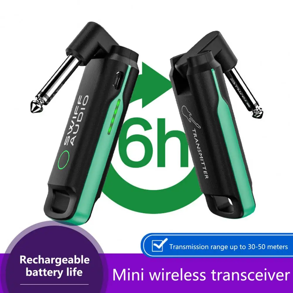 Guitar Transmitter Encrypted Transmission Bass Transmitter Foldable Audio Transmission Wireless Electric Guitar Bass Receiver