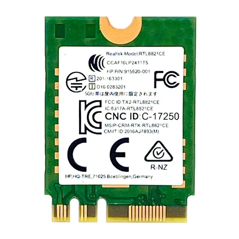 RTL8821CE 802.11AC 1X1 Wi-Fi+BT 4.2 Combo Adapter Card SPS M09870-005 Wireless Network Card for Hp ProBook 450 G5 PB430 G5