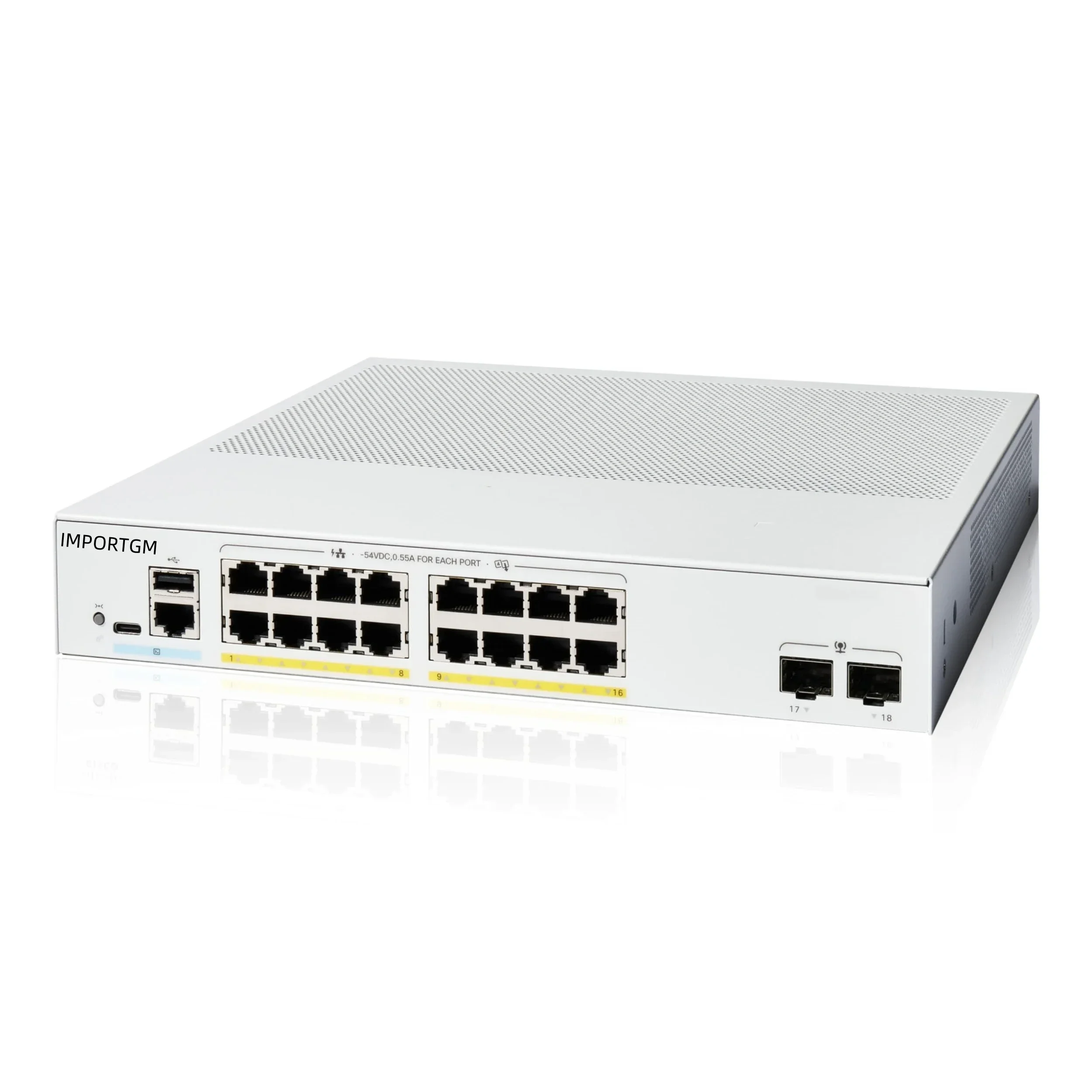 

C1300-16FP-2G Factory New 16 Port Gigabit Ethernet Full PoE 2x1GE SFP Managed Switch