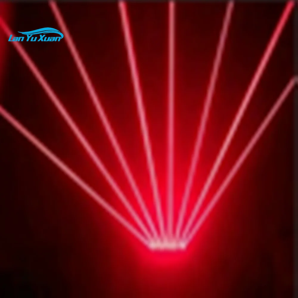 Barre d'éclairage mobile RVB à 8 yeux, faisceau laser, DJ, budgétaire de lumière, commande