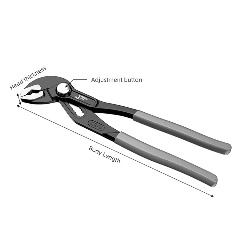 

Pliers Adjustable Quick Pipe Tools Water 7"/8"/10"/12" Clamp Pipe Opening Universal For Plumber Wrenches Heavy Duty Large Hand