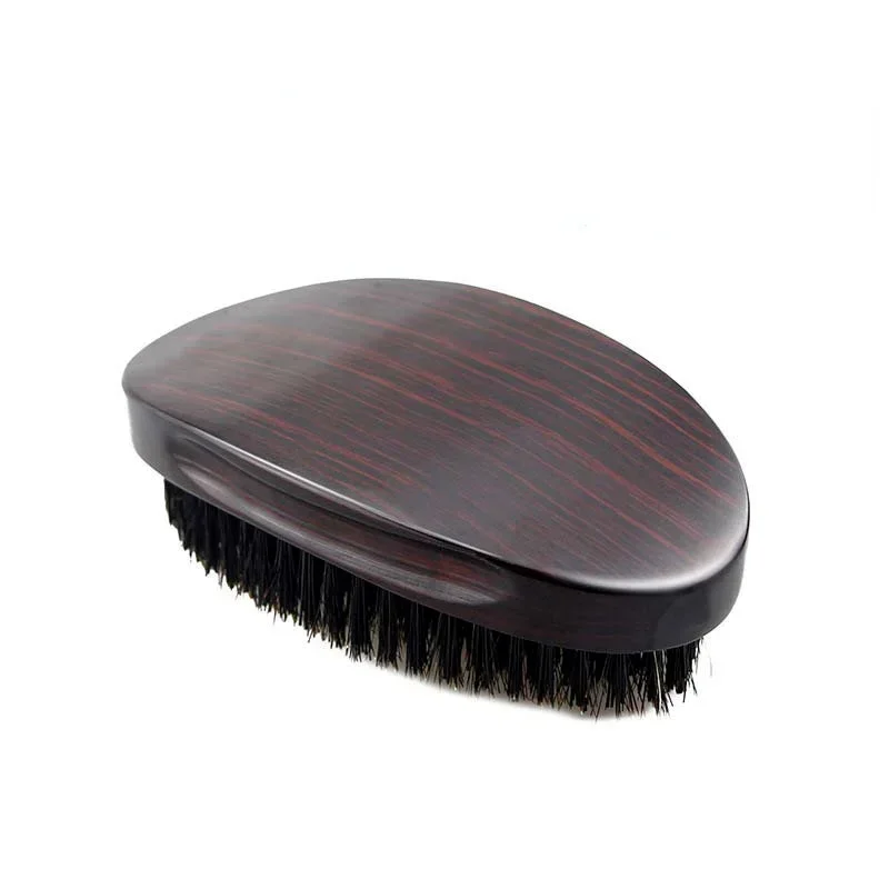 2022 New  Brush Boar Bristle for Men's Mustache Shaving Comb Face Massage Facial Hair Cleaning Brush Beech Comb