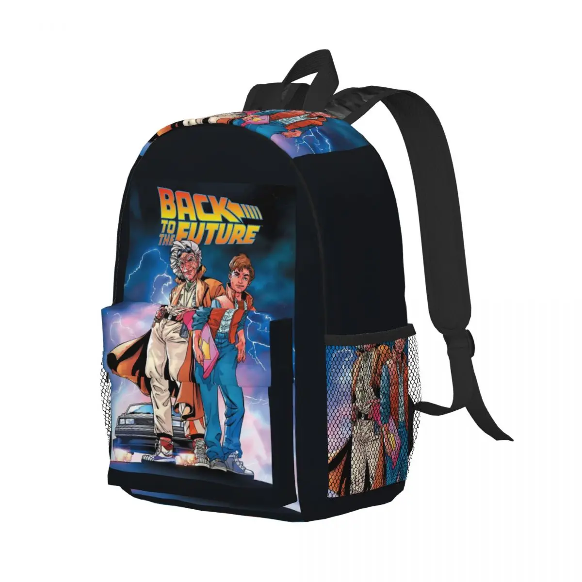 Back To The Future Backpack Student Boys Girls BookBag Men Women School Bag Laptop Shoulder Bags