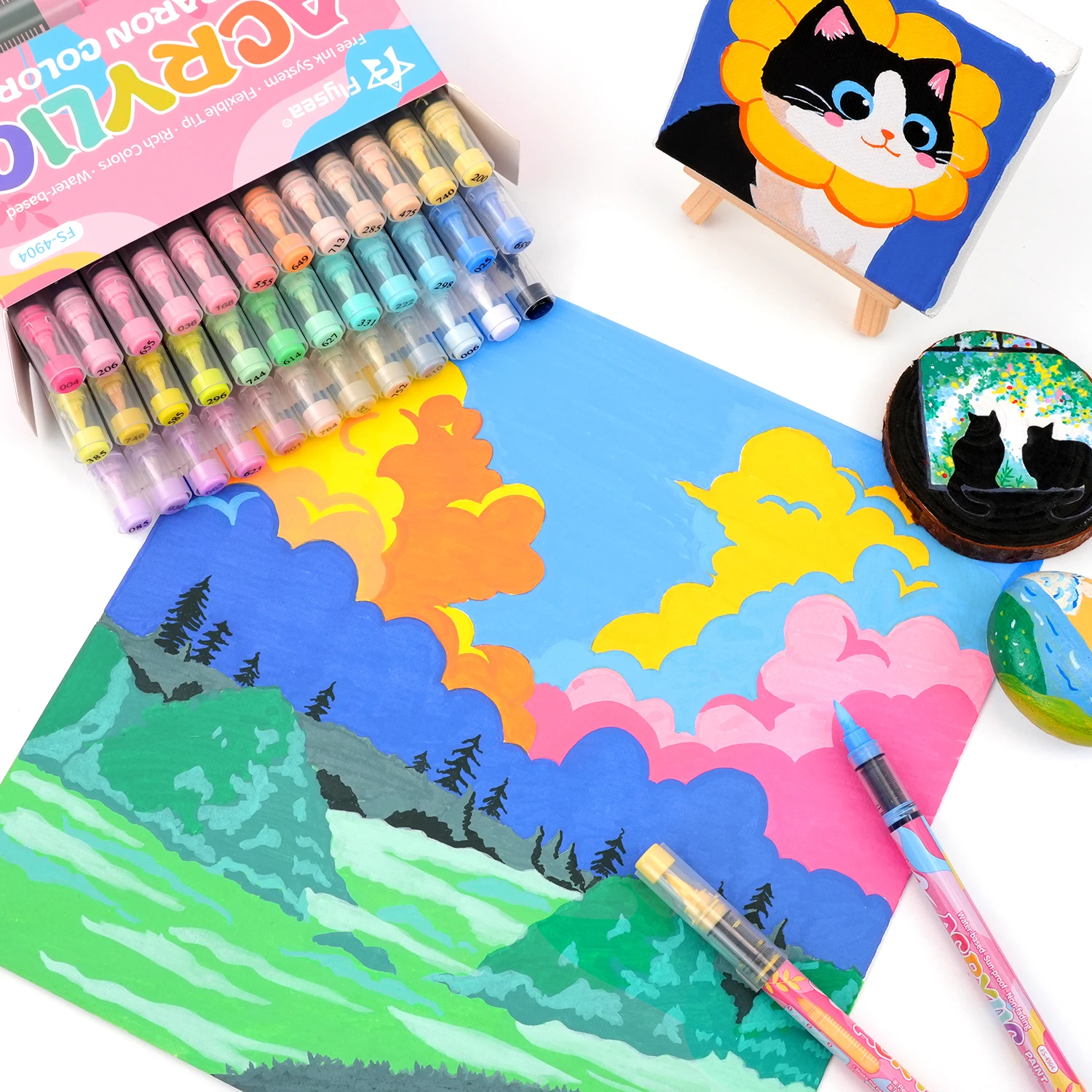 Juego de rotuladores acrílicos pastel — view 6