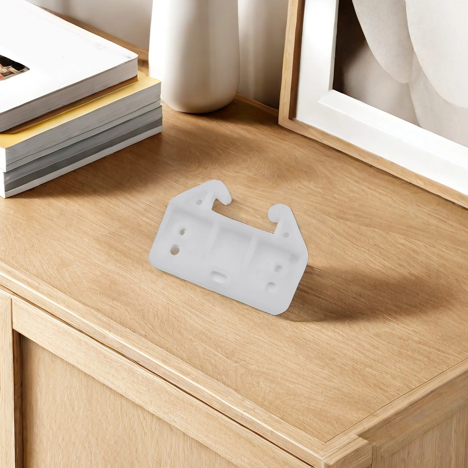 10pcs Dresser Cabinet Closet Drawer Slides Track Guides Rail Brackets With Screw Plastic Hanging Furniture Accessories Slides