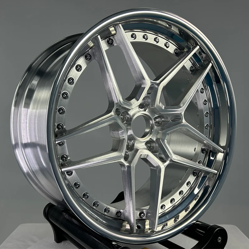 

Inch 16 17 18 19 20 21 22 23 24 PCD 4x100 4x114.3 Chinese Bright Silver Alloy Aluminum Forged Passenger Car Rims