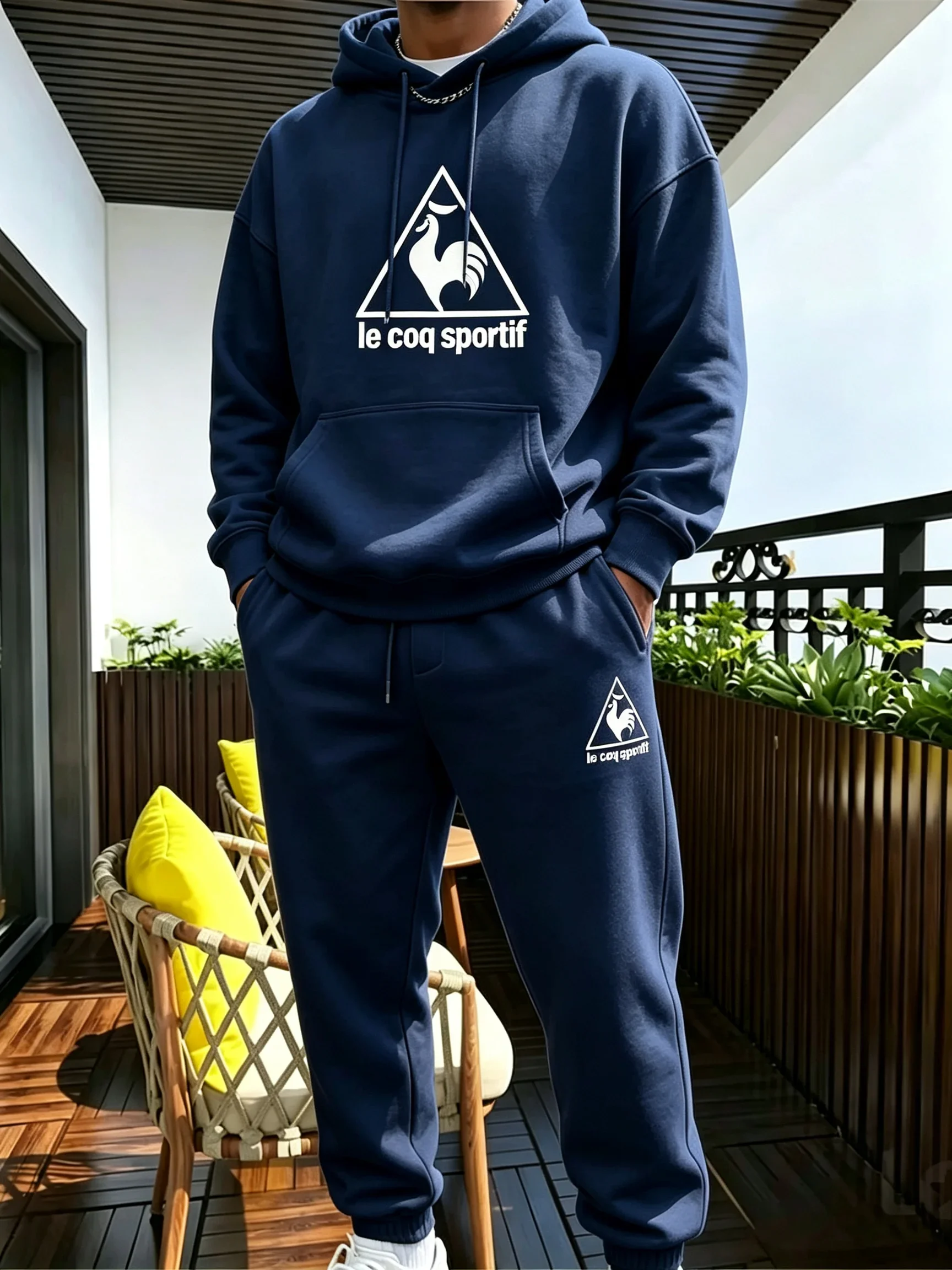 2026 Men's Suit Sporty Set - New Fall_Winter Two-Piece Couple Sweatshirt and Drawstring Casual Pants