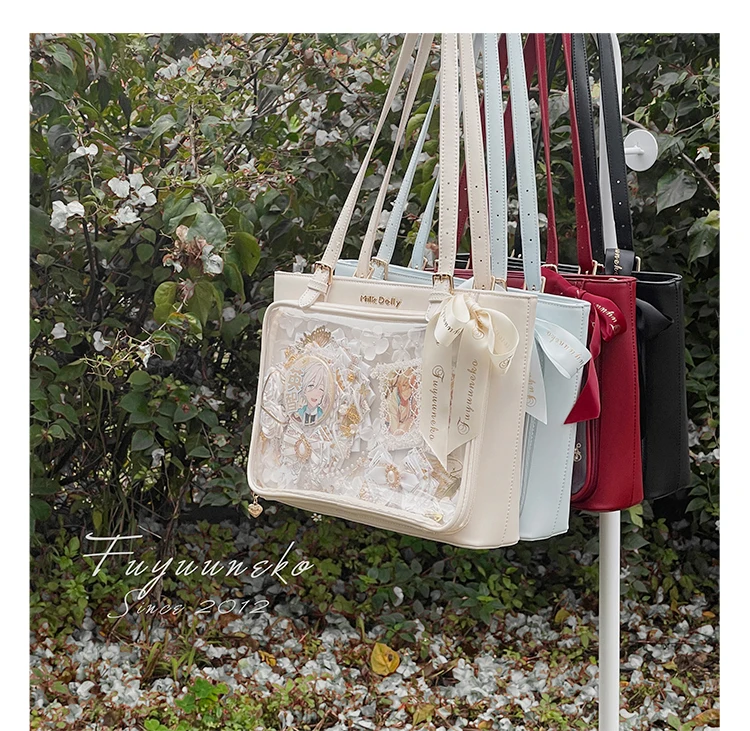 Two-dimensional Pain Bags Fashionable Student Messenger Bags College Style Large-capacity Ribbon Shoulder Bag School Backpack