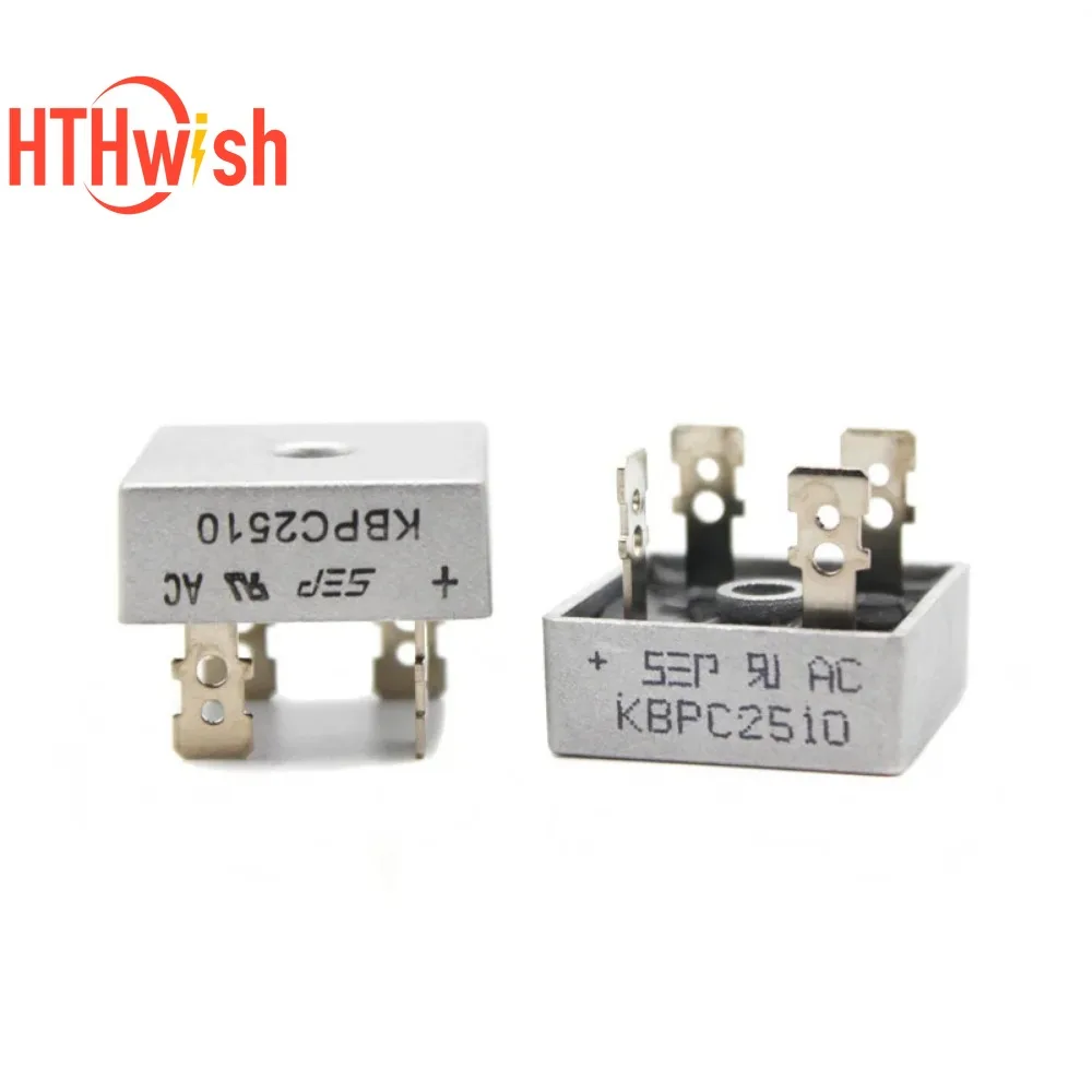 2/5/10 個 KBPC2510 ダイオードブリッジ整流器 Kbpc 2510 25A 1000V 整流器ダイオード電子シリコン