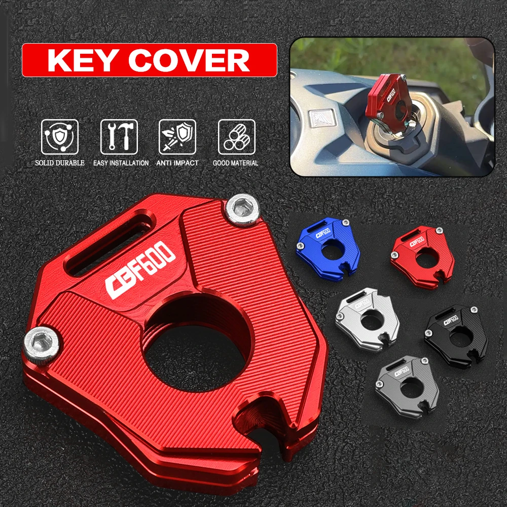 CBF Motorcycle For HONDA CBF 600 CBF600 2007-2013 2012 CNC Aluminum Accessories Key Cover Keychain Keyring Shell Case Protection