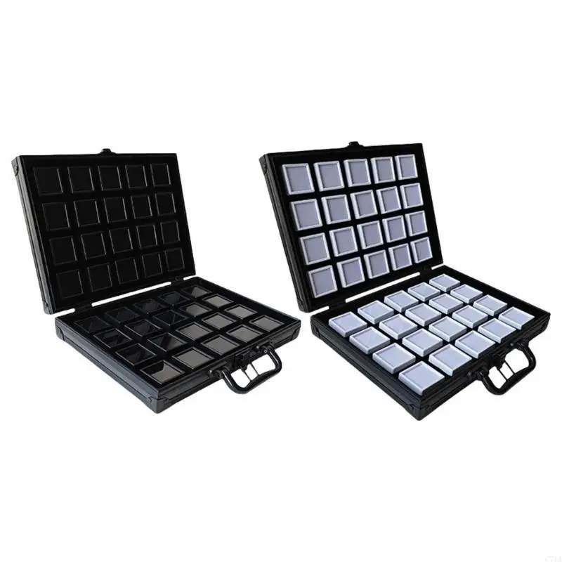 

Прочные органайзеры для драгоценных камней из алюминиевого сплава среднего размера, удобные для путешествий C71A