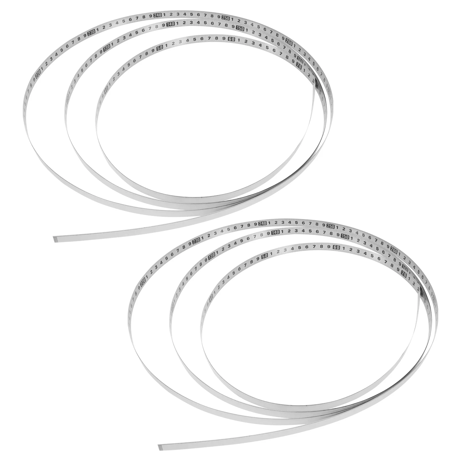 2 Rolls Measuring Tape Carbon Steel Adhesive Woodworking Tools Ruler Wooden Workbench Drafting Tools Measurement Sticker