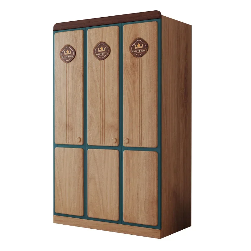

Red Sandalwood Wardrobe Three-Door Solid Wood Two-Door Four-Door Wardrobe Wood Wax Oil Bedroom Storage Wardrobe