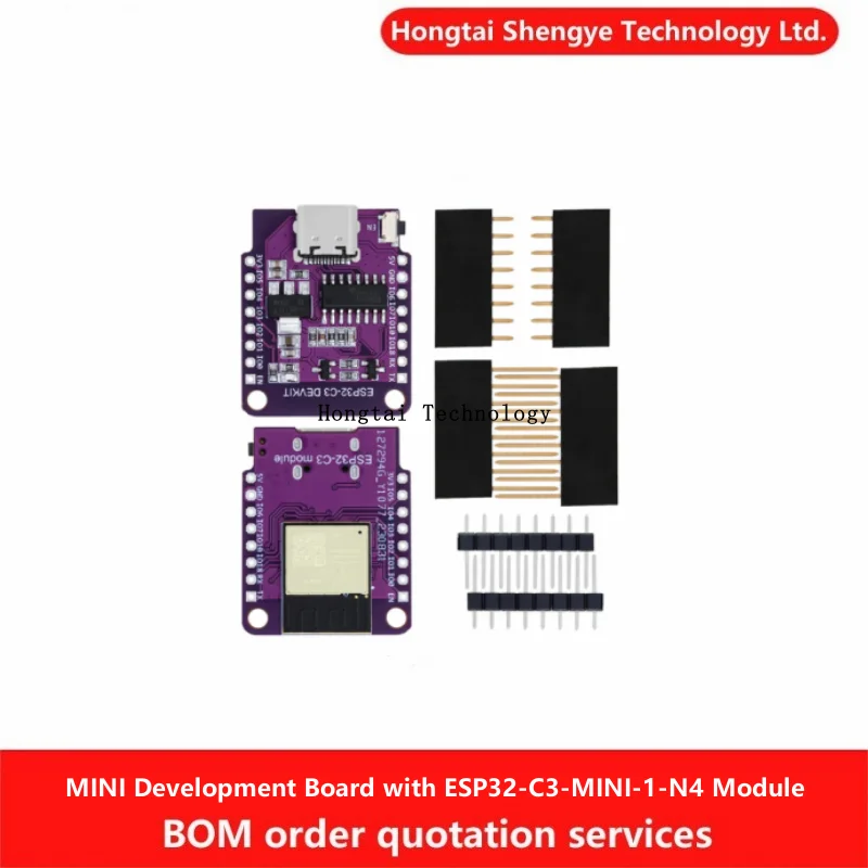 MINI ESP32-C3 development board equipped with ESP32-C3-MINI-1-N4 module Wifi Bluetooth BLE5.0