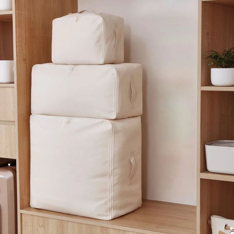 Foldable Clothing Storage Bags Large Capacity Wardrobe Clothes Quilt Pillow Blanket Storage Organizer Cajas Organizadoras Ropa