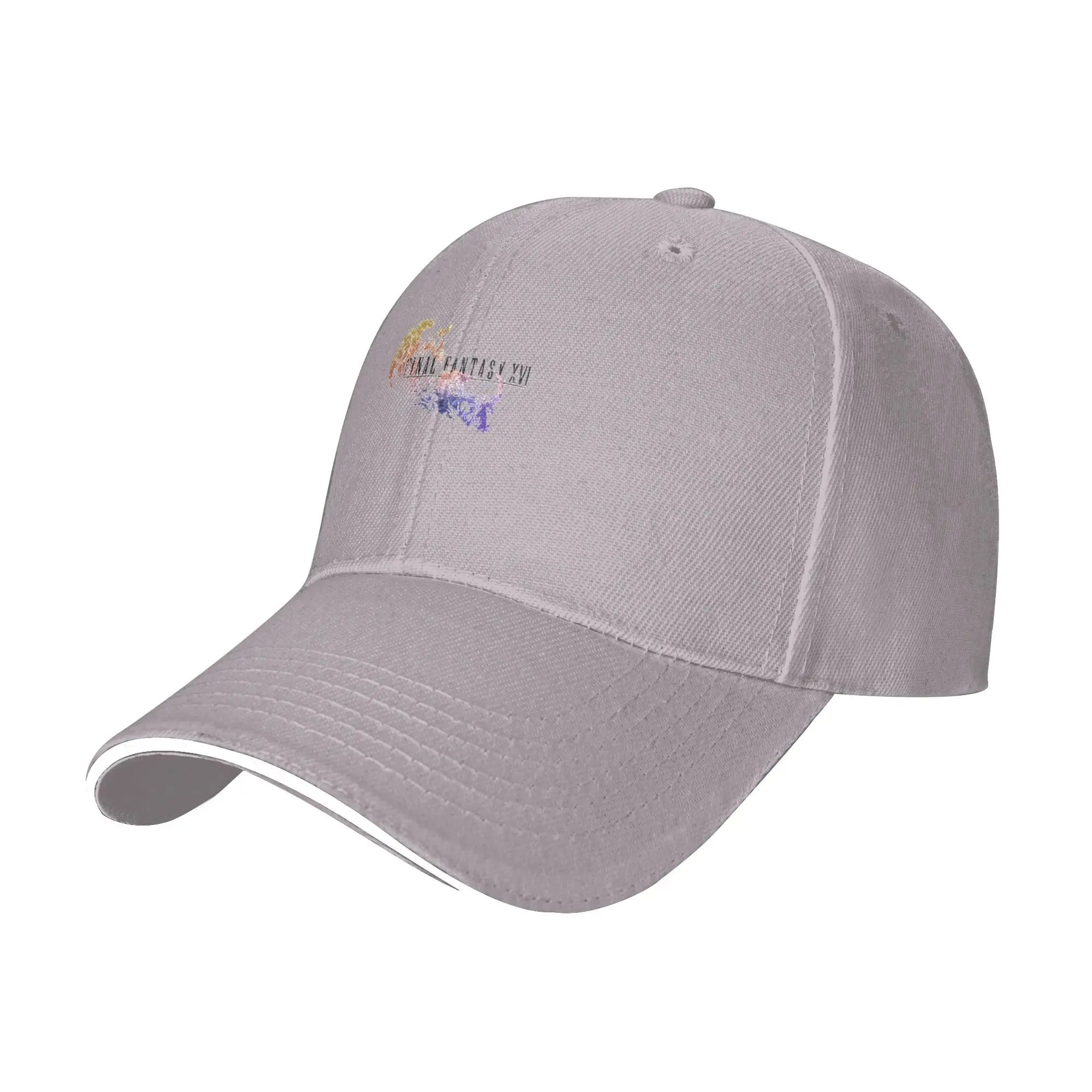 Hot Sale Final Fantasy XVI Distressed Logo Baseball Cap  Gift Brand Man Caps  Pool Party Brand Man Caps
